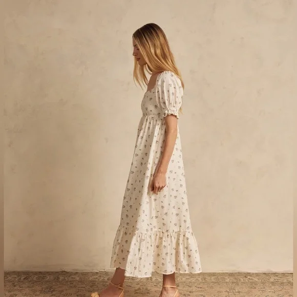 Women’s Noralee Chloe Rose Ditsy Puff Sleeve Dress Size Large BRAND NEW! - Picture 4 of 6